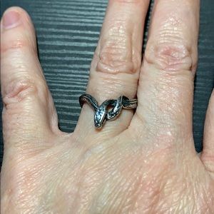 Sterling silver snake ring